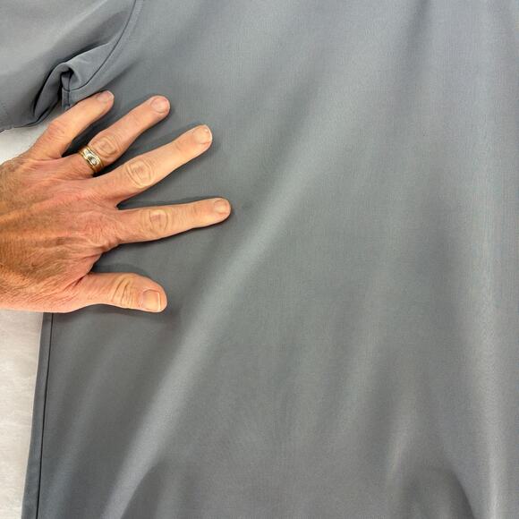 Mens Under Armour Heatgear Loose Fit Polo Golf Shirt Size Large Gray L - Picture 7 of 15